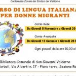 CORSO DI LINGUA ITALIANA PER DONNE MIGRANTI – LIVELLO AVANZATO