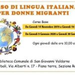 CORSO DI LINGUA ITALIANA PER DONNE MIGRANTI